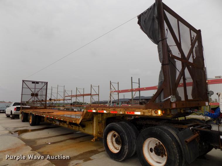 image for item DB8642 1991 Transcraft TDL1401950X102 drop deck equipment trailer
