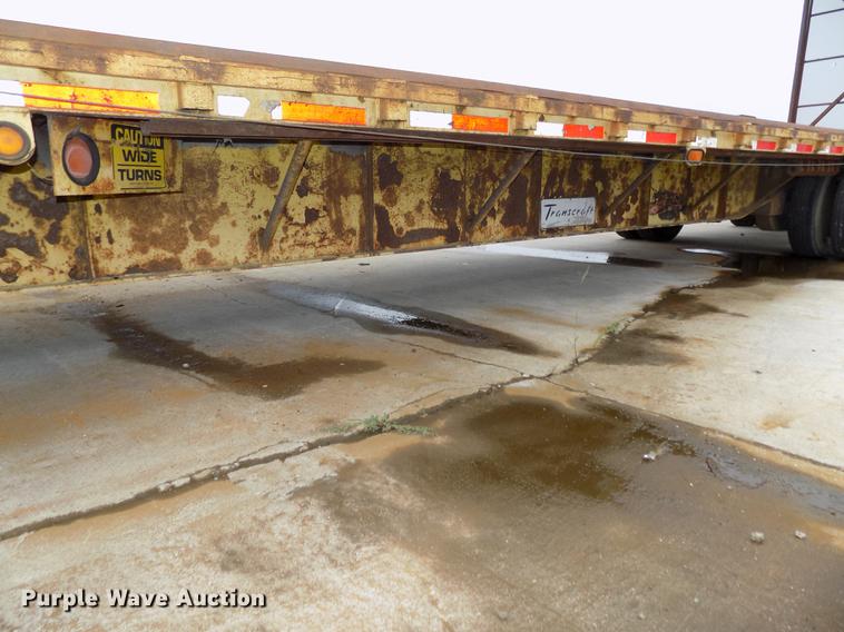 image for item DB8642 1991 Transcraft TDL1401950X102 drop deck equipment trailer