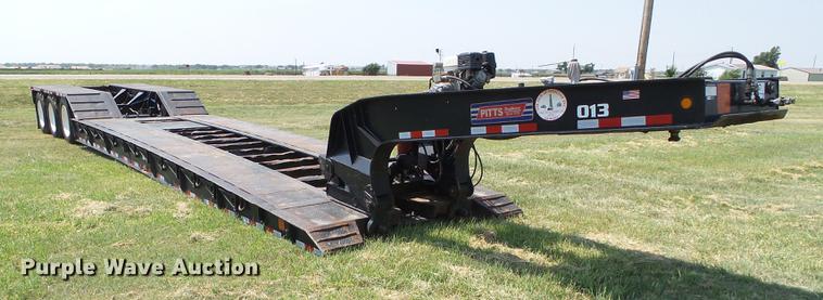 image for item DD5859 2007 Pitts LB55-24D lowboy equipment trailer