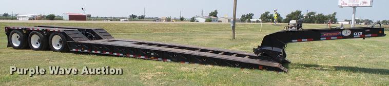image for item DD5859 2007 Pitts LB55-24D lowboy equipment trailer
