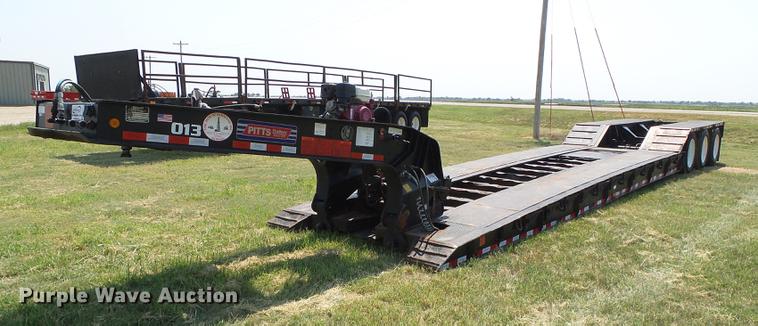 image for item DD5859 2007 Pitts LB55-24D lowboy equipment trailer