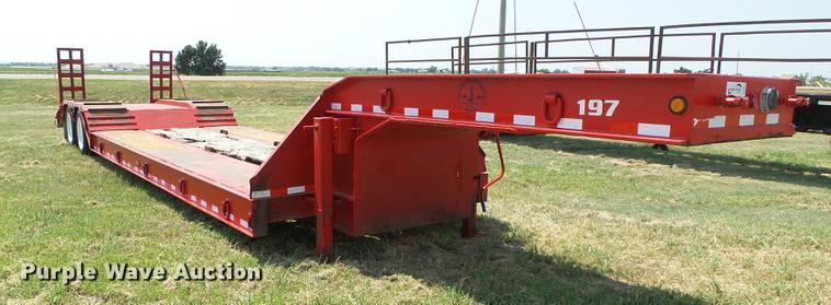image for item DD5861 2001 Clark CDDLR-2001 lowboy equipment trailer
