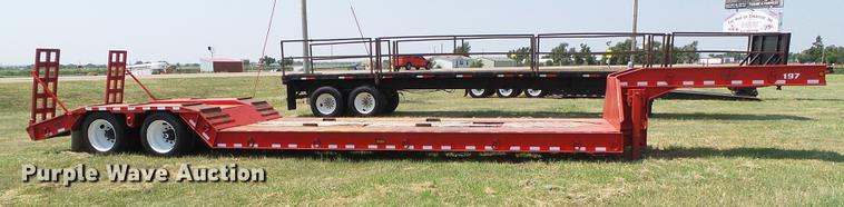 image for item DD5861 2001 Clark CDDLR-2001 lowboy equipment trailer
