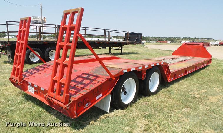 image for item DD5861 2001 Clark CDDLR-2001 lowboy equipment trailer