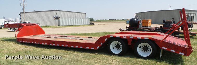 image for item DD5861 2001 Clark CDDLR-2001 lowboy equipment trailer