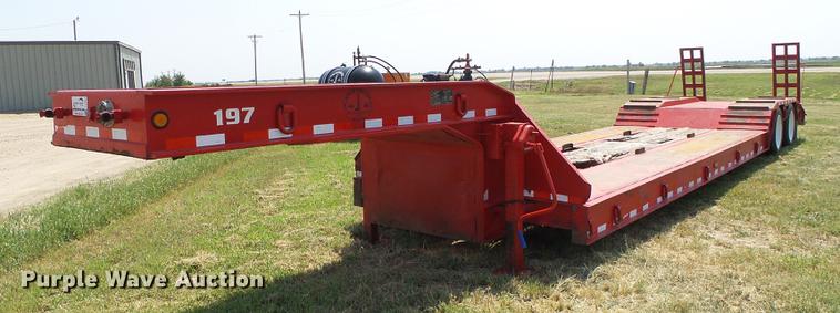 image for item DD5861 2001 Clark CDDLR-2001 lowboy equipment trailer