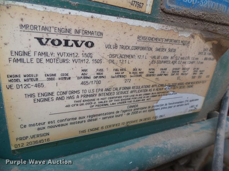 image for item DD5868 2001 Volvo VN semi truck