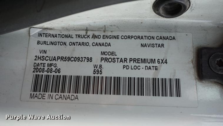 image for item DD7909 2009 International ProStar Premium semi truck