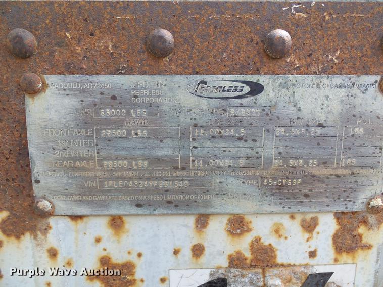image for item DE5161 2000 Peerless 45-CTSSF live bottom trailer