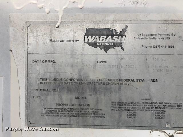 image for item G1308 1996 Wabash dry van trailer