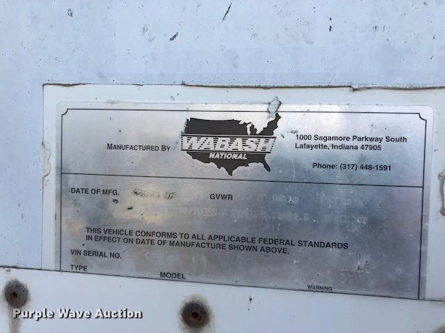 image for item G1311 1995 Wabash dry van trailer