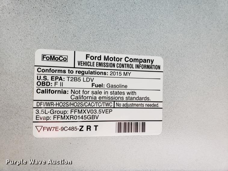 image for item BW9231 2015 Ford Taurus Police Interceptor