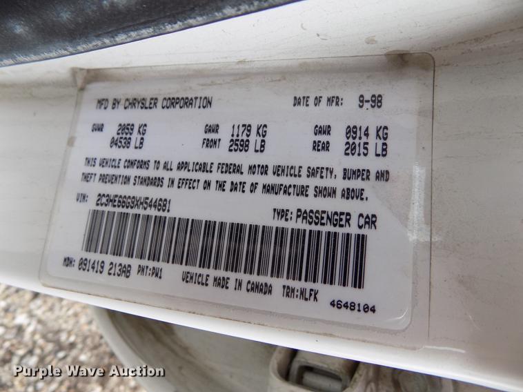 image for item DB9142 1999 Chrysler 300M