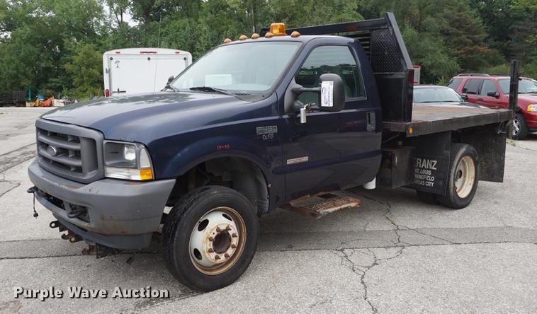image for item DC0356 2004 Ford F450 Super Duty dump flatbed truck