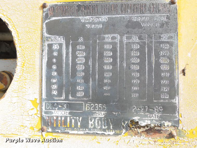 image for item DD5875 1982 Chevrolet 60 bucket truck