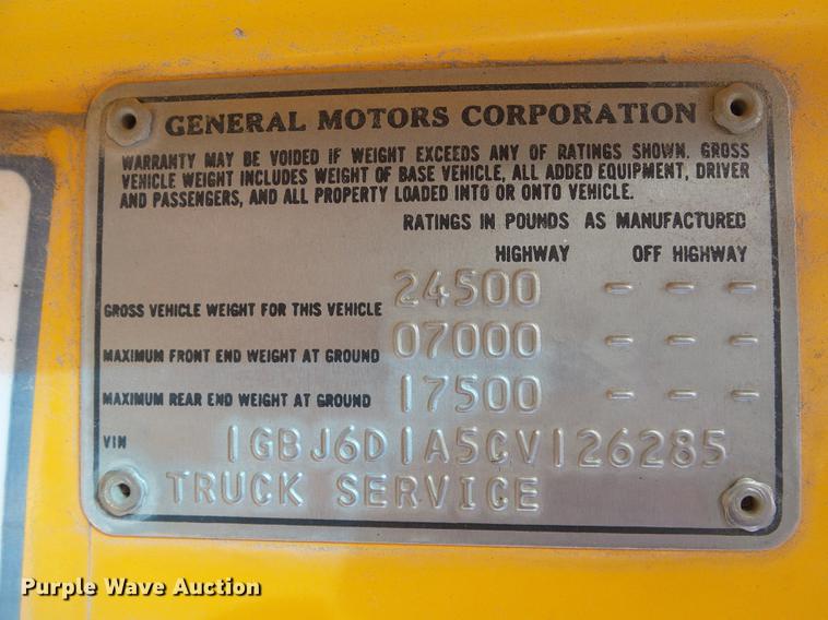 image for item DD5875 1982 Chevrolet 60 bucket truck