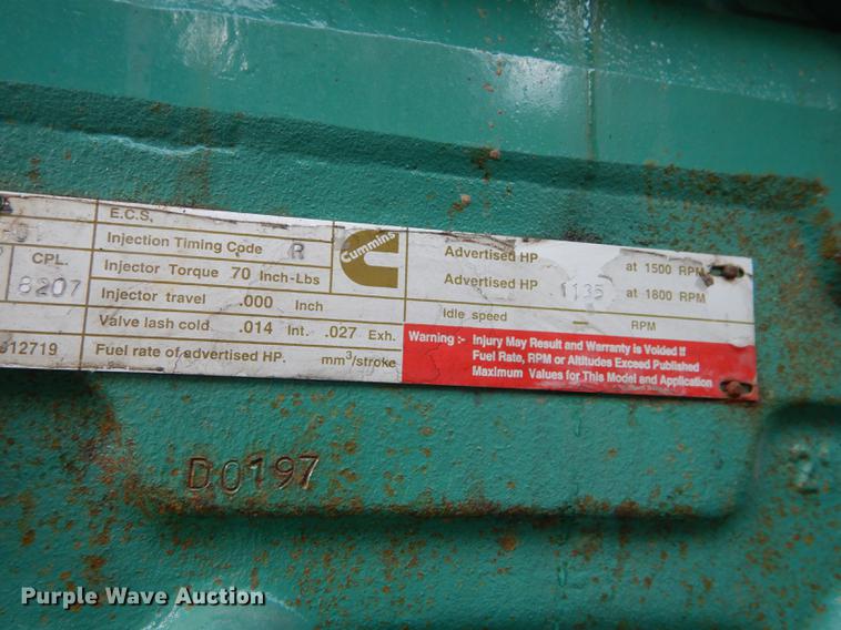 image for item DD6458 2005 Cummins generator