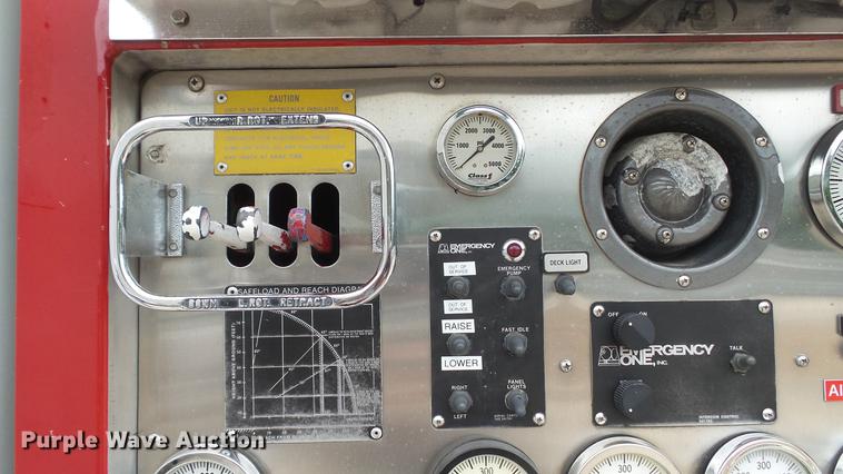 image for item DD7344 1989 Emergency One ladder fire truck