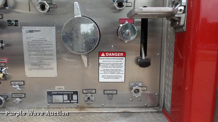 image for item DD7344 1989 Emergency One ladder fire truck