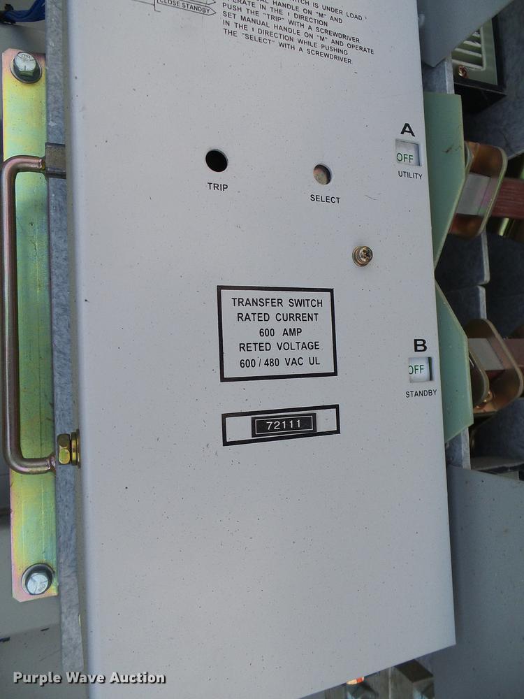 image for item DE5166 2007 Generac QT13068ANSNA generator