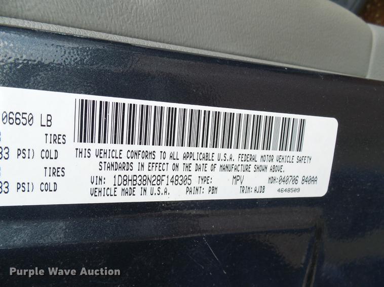 image for item DE5175 2008 Dodge Durango SUV