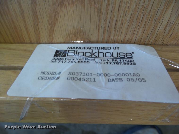 image for item DZ9409 (8) high boy blockhouse wood chairs