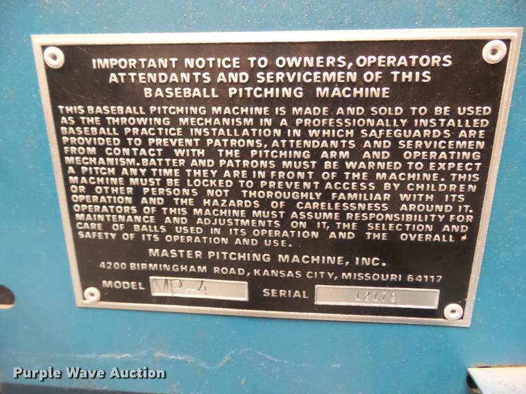 image for item DZ9414 Iron Mike MP-4 Master Pitching machine