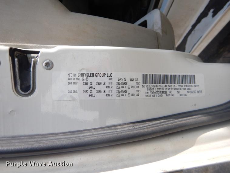 image for item EK9738 2010 Dodge Grand Caravan SE van