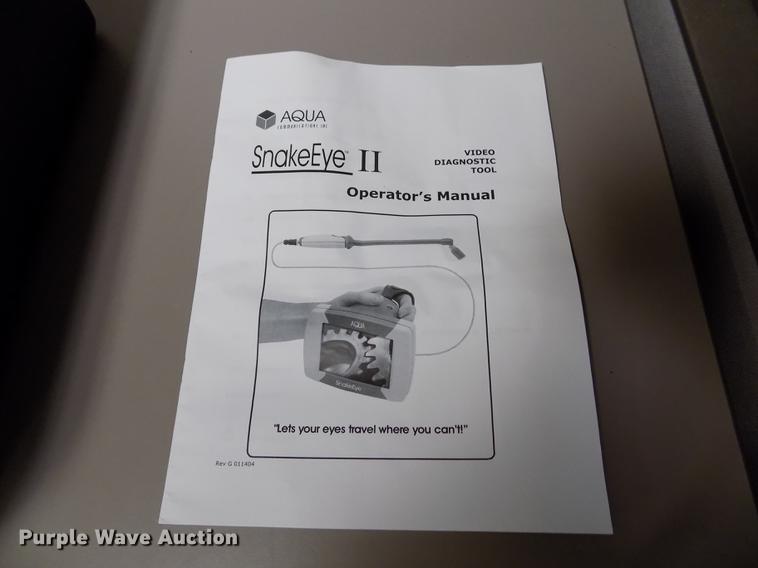 image for item ER9074 Aqua Communications Snake Eye II color video inspection camera system