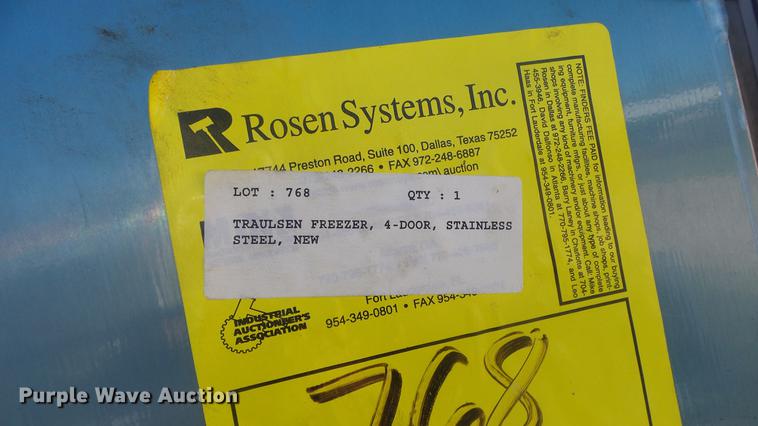 image for item ER9723 Traulsen stainless steel freezer
