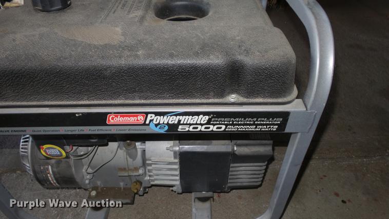 image for item ER9735 Coleman Powermate 5000 generator