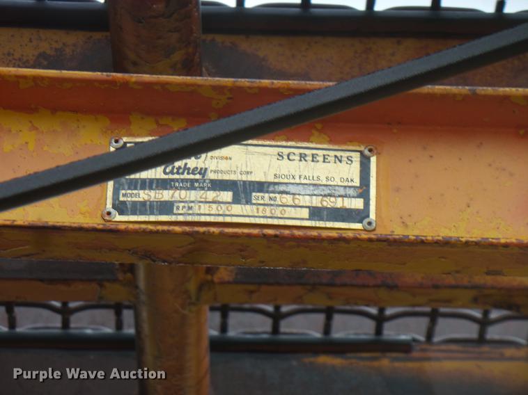 image for item EV9224 Kolman Athey SB7042 conveyor / screen