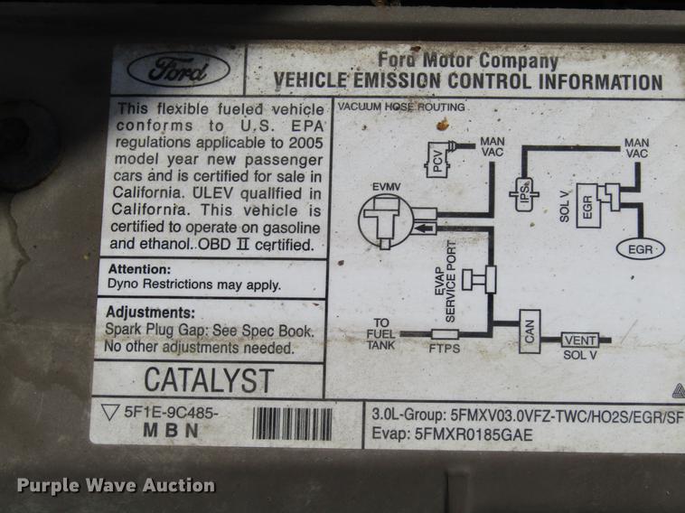 image for item FJ9503 2005 Ford Taurus