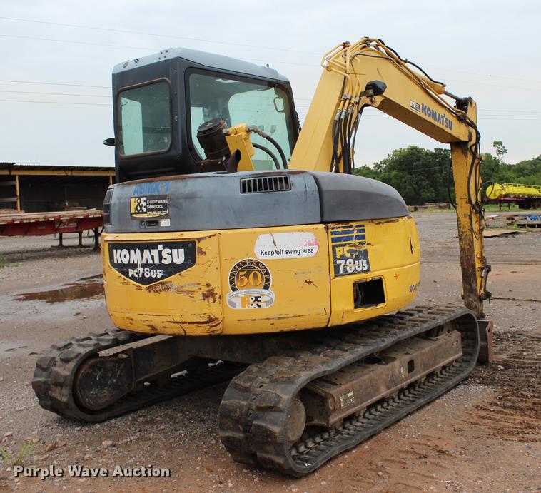 image for item BE9319 2010 Komatsu PC78US-6NO mini excavator
