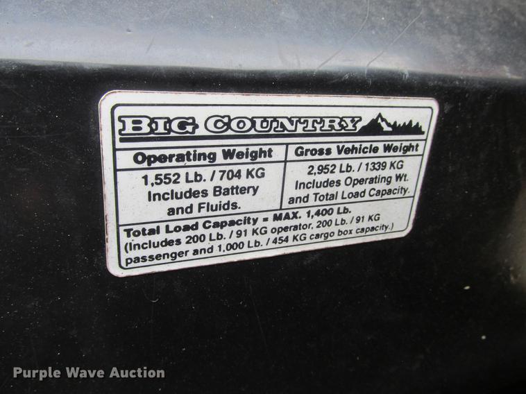 image for item DB9319 Cub Cadet Big Country utility vehicle