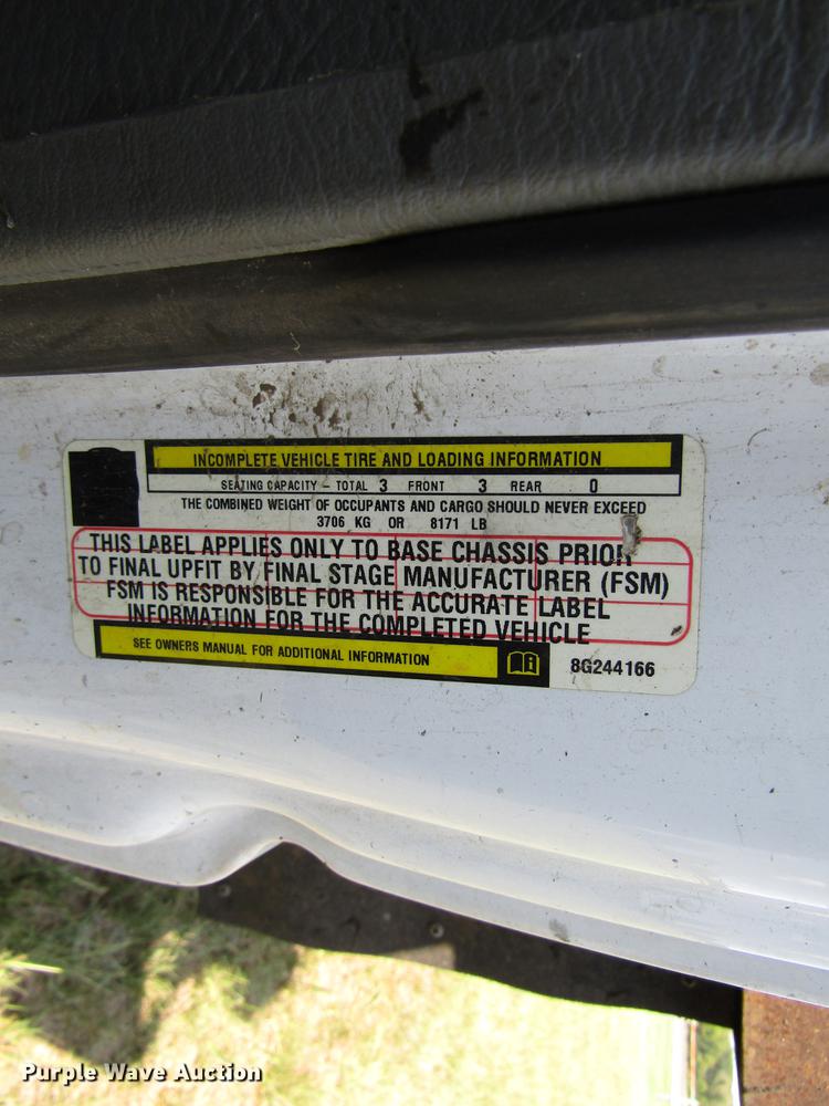 image for item DC0035 2008 Dodge Ram 4500 HD truck cab and chassis