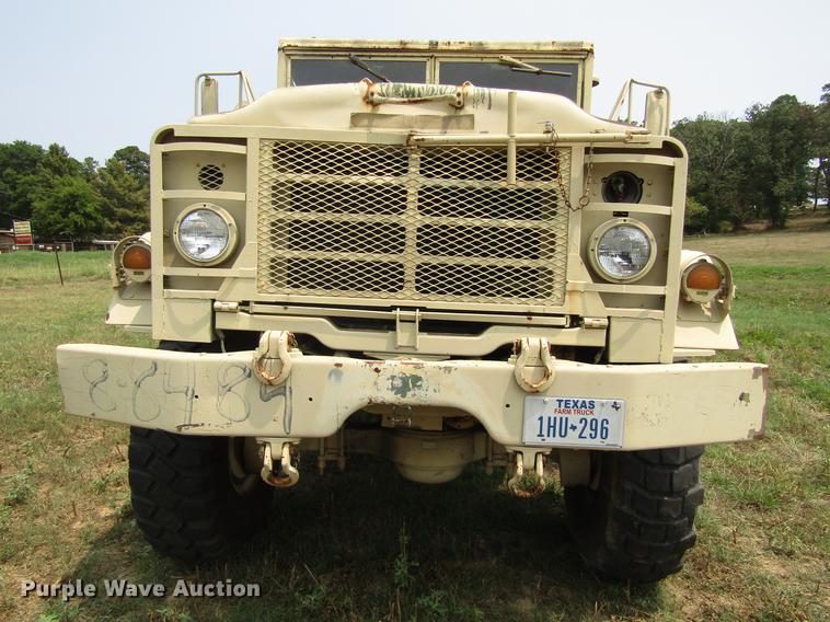 image for item DC0043 1989 BMY Harsco M972A2 flatbed truck