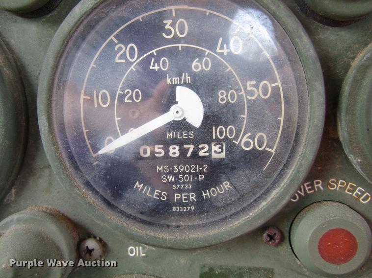 image for item DC0043 1989 BMY Harsco M972A2 flatbed truck