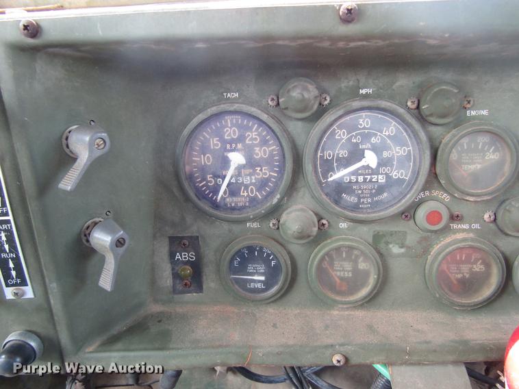 image for item DC0043 1989 BMY Harsco M972A2 flatbed truck