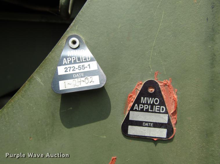 image for item DC0043 1989 BMY Harsco M972A2 flatbed truck