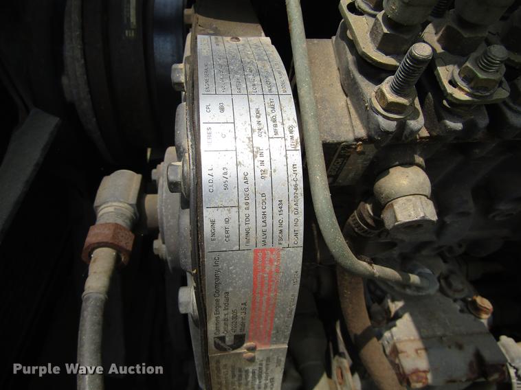 image for item DC0043 1989 BMY Harsco M972A2 flatbed truck