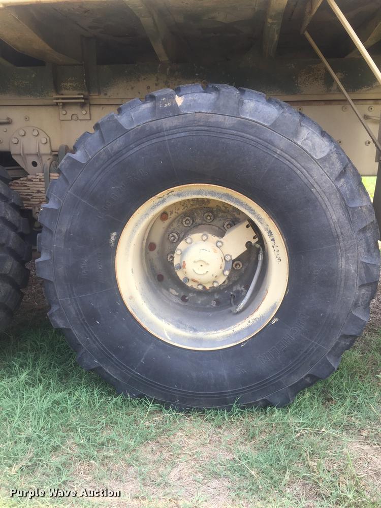 image for item DC0043 1989 BMY Harsco M972A2 flatbed truck