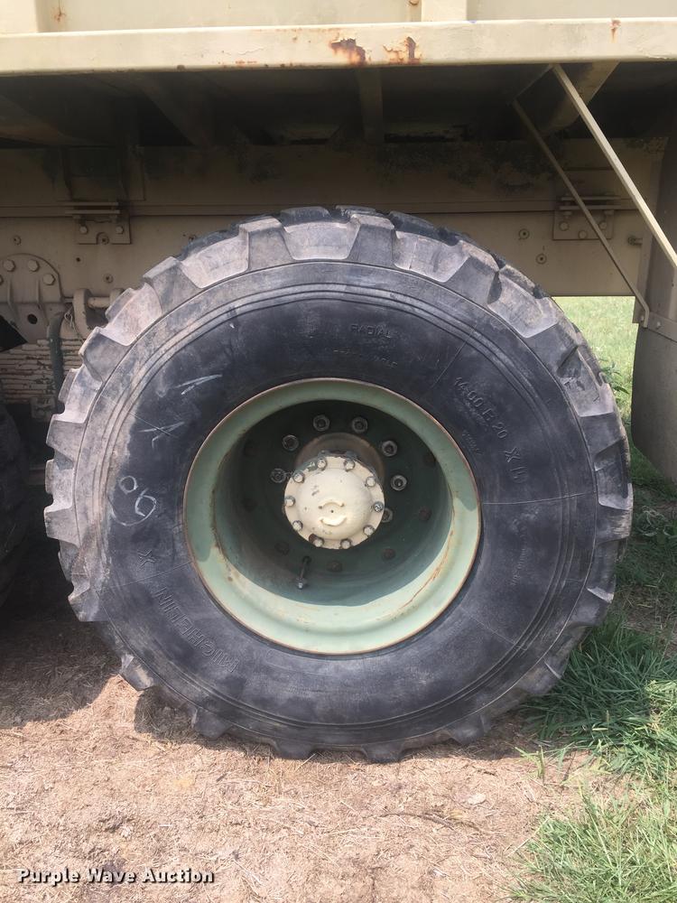 image for item DC0043 1989 BMY Harsco M972A2 flatbed truck