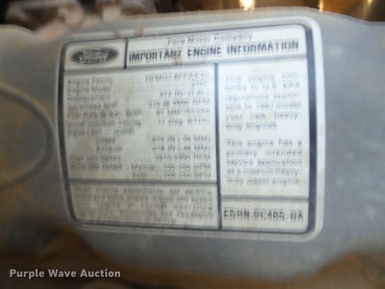 image for item DD5832 1988 Ford F800 flatbed truck