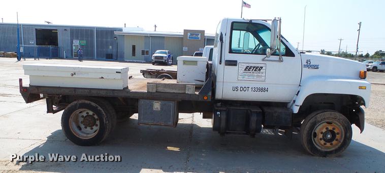 image for item DD5838 1995 Chevrolet Kodiak C5500 flatbed truck
