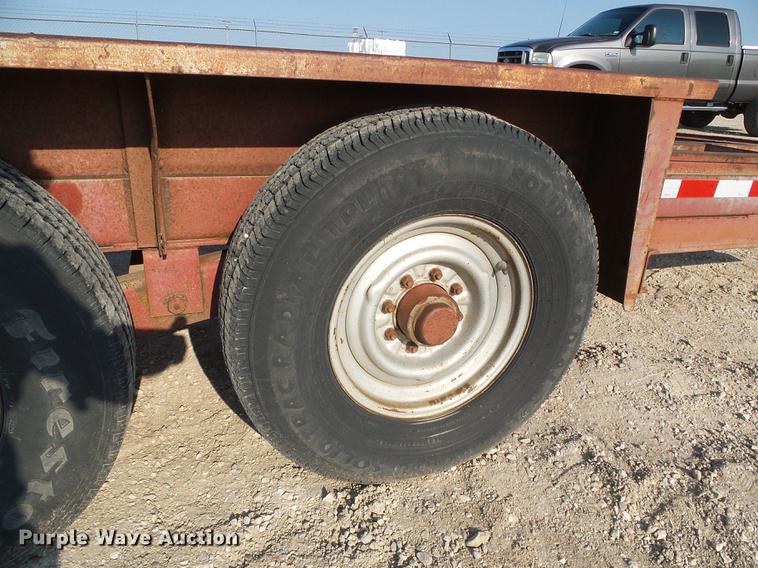 image for item DD5851 1995 Belshe T-2 equipment trailer