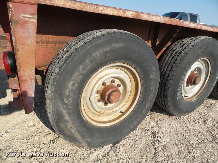 image for item DD5851 1995 Belshe T-2 equipment trailer