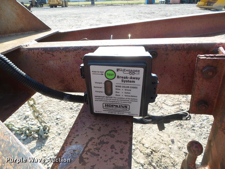 image for item DD5851 1995 Belshe T-2 equipment trailer