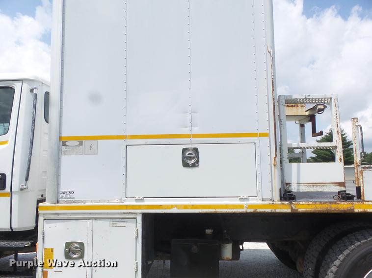 image for item DD7232 2005 Freightliner FL80 Crew Cab flatbed truck