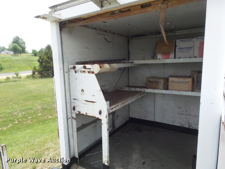 image for item DD7232 2005 Freightliner FL80 Crew Cab flatbed truck